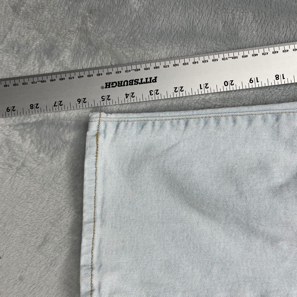 Levi's Jeans Women's Size 27x27 Blue Light Washed Ribcage Straight Ankle - Picture 9 of 10